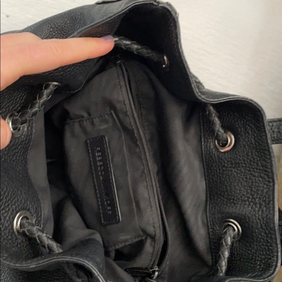 Black Pebbled Leather Rebecca Minkoff Backpack - Picture 2 of 8